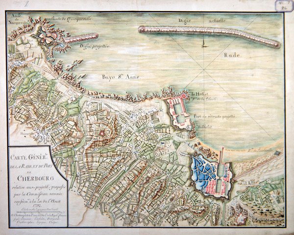 シェルブールの港の発展のための計画 作： フランス語学校