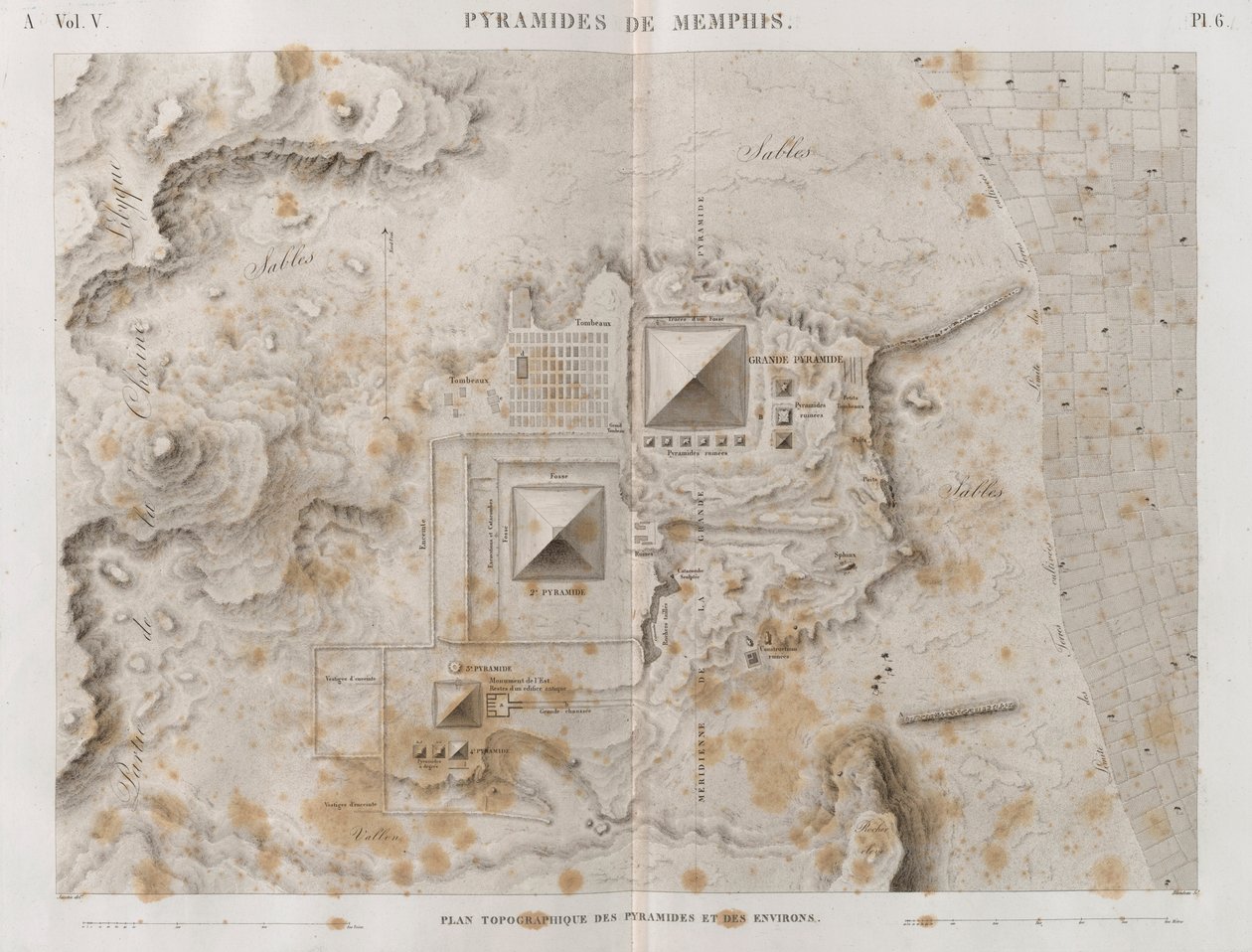 メンフィスのピラミッドとその周辺地域の計画 作： フランス語学校