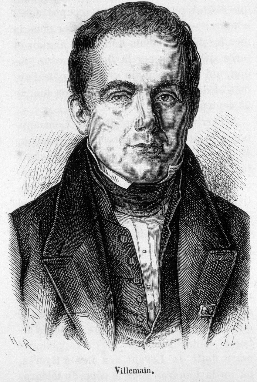 アベル・フランソワ・ヴィルマン（フランスの大学教授・政治家）の肖像（1790年～1867年 作： フランス語学校
