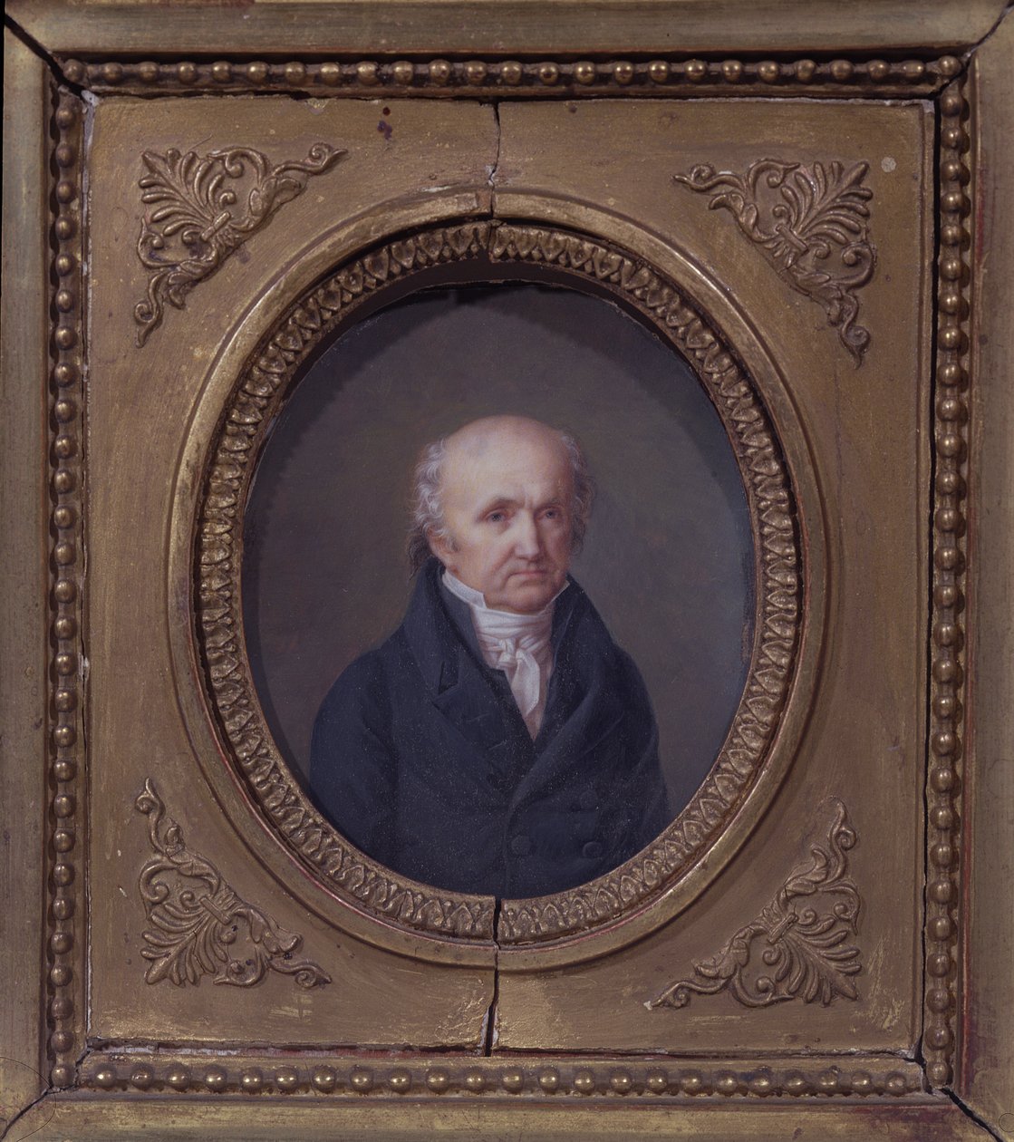 19世紀初頭のアブラハム・ルイ・ブレゲ（1747-1823）の肖像（パネル） 作： フランス語学校