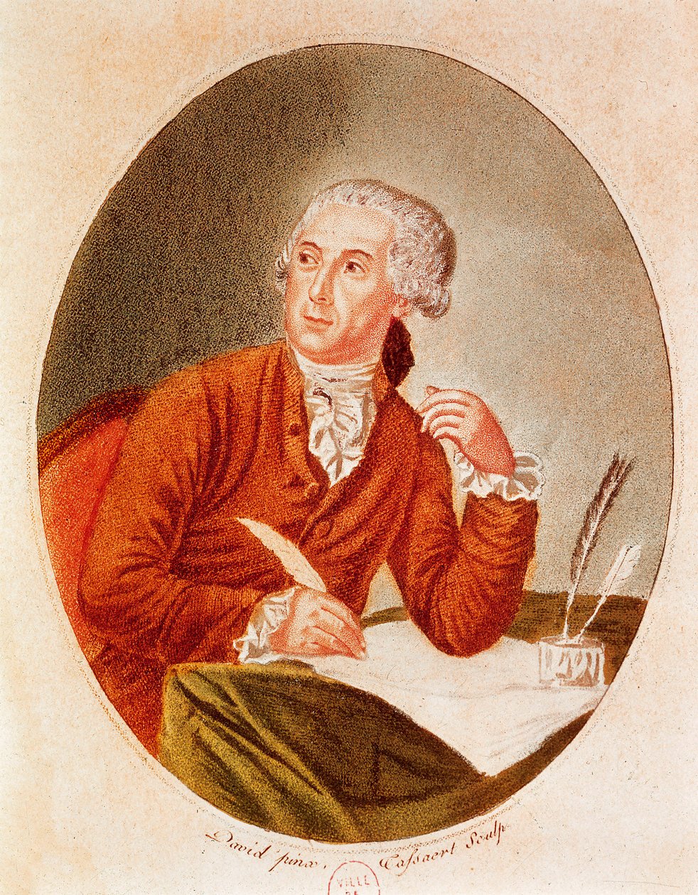 アントワーヌ・ローラン・ラヴォワジエ（1743-1794）の肖像 作： フランス語学校