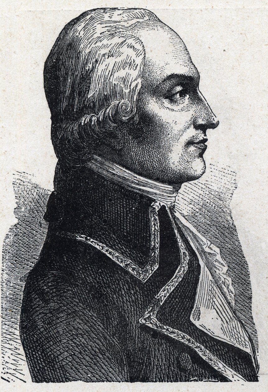 Armand Louis de Gontaut Biron 軍人（1747-1793）の肖像 1889年のエングレーヴィング。個人蔵。 作： フランス語学校