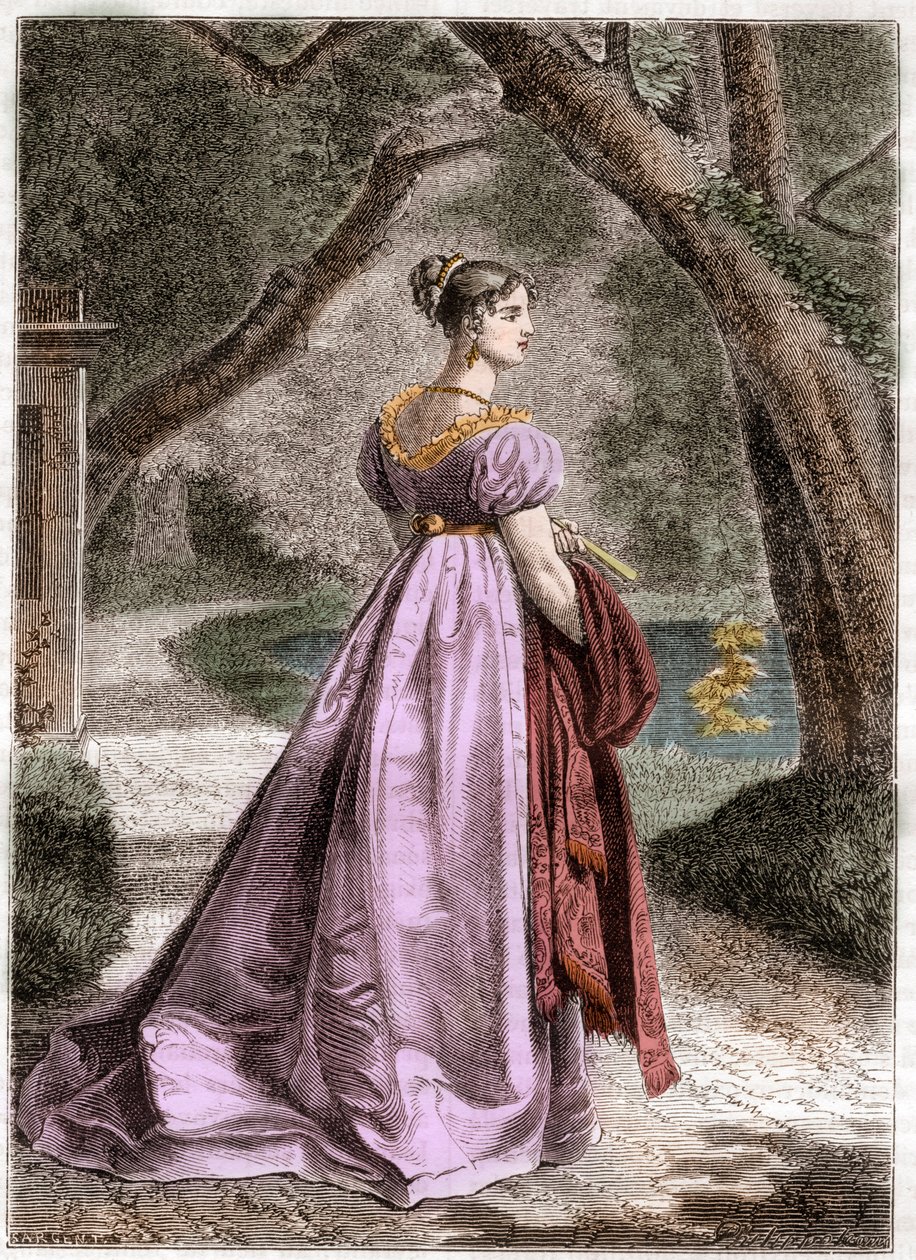 Portrait of Catherine of Württemberg 1783 1835 Queen of Westphalia - ジェローム・ボナパルトの妻でウェストファリアの女王であるCatherine of Württemberg (1783-1835)の肖像 - Adolphe Thiersの "Histoire de l