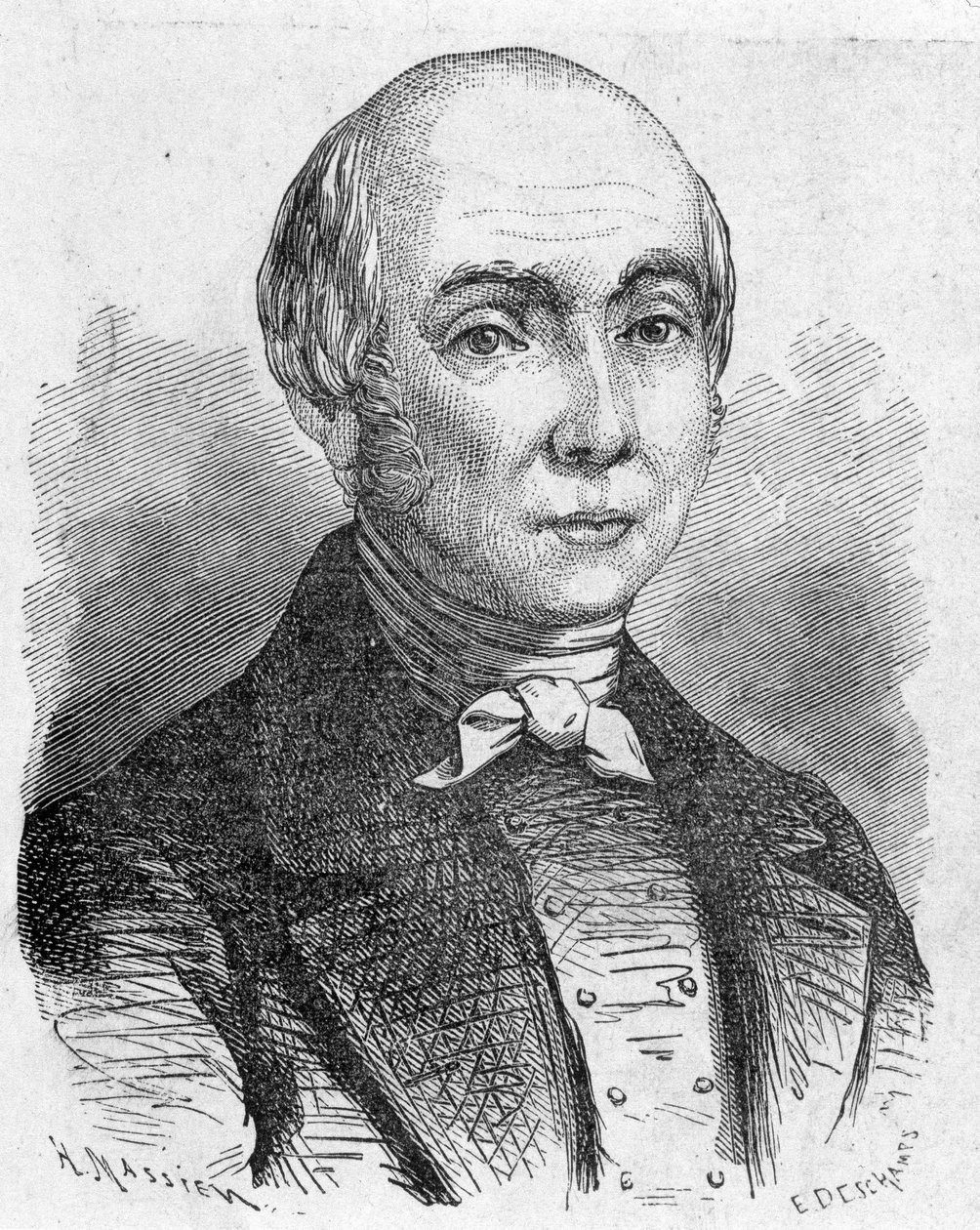 チャールズ・ダレリー（1754-1835）の肖像画。1896年の「科学のアルバム；著名な学者；偉大な発見」に収録されている。 作： フランス語学校