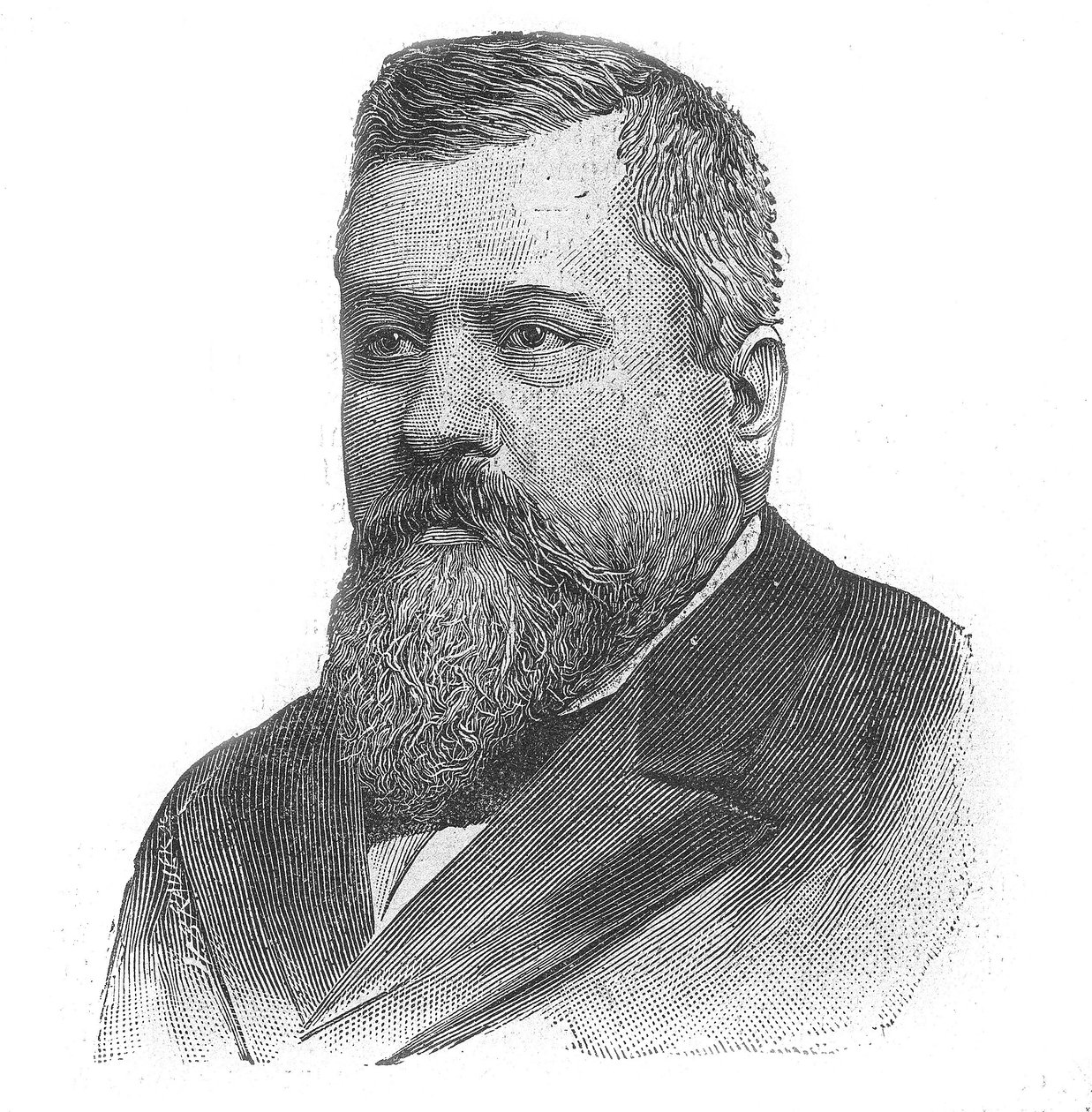 フランスの政治家シャルル・デュピュイ（1851-1923）の肖像（"Le Petit Parisien "所収）。 作： フランス語学校