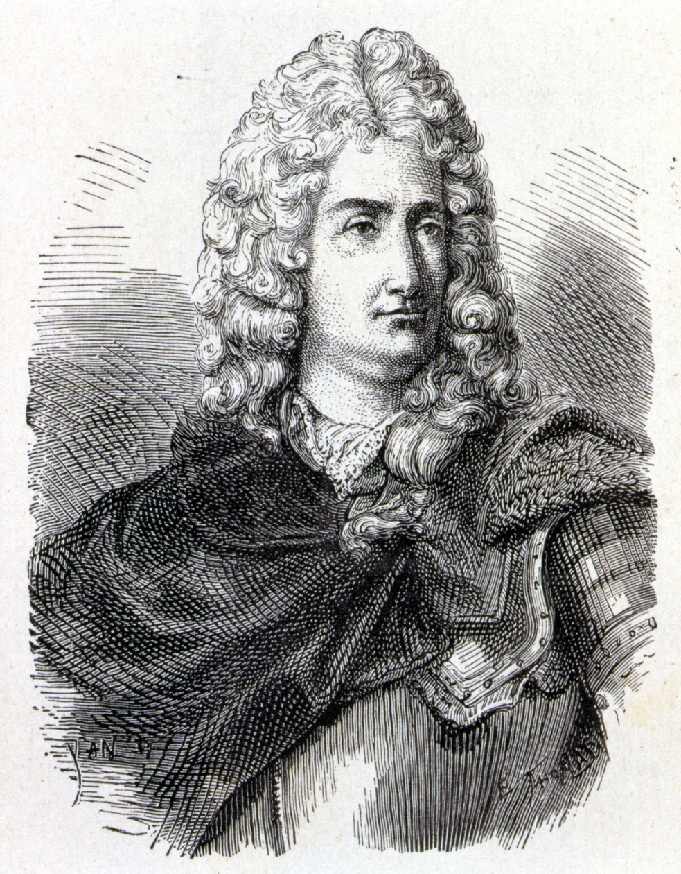 フランスの化学者・物理学者Charles François Du Fay (Dufay?) (1698 - 1739)の肖像 - "Album de la Science; illustrious scientists; Great discoveries" 1896年に掲載。 作： フランス語学校