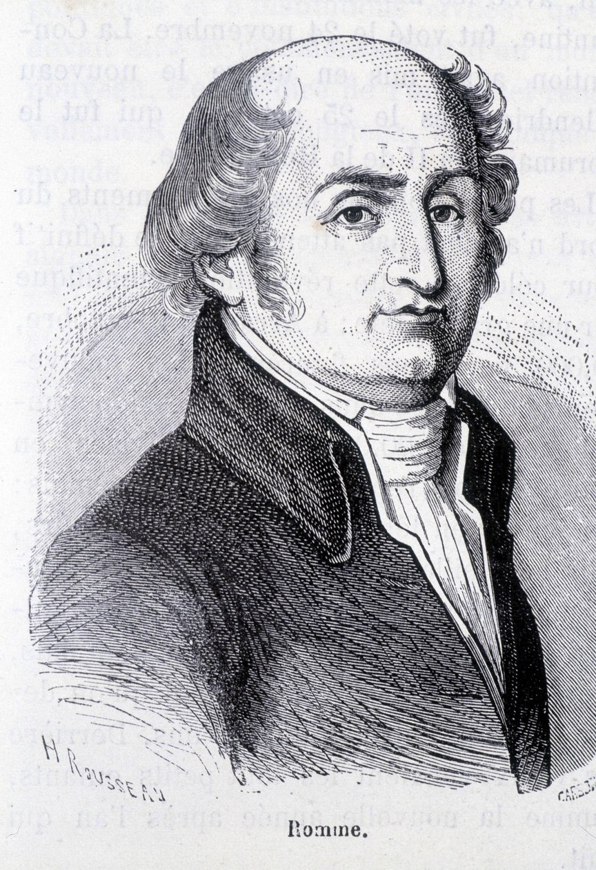 フランスの政治家シャルル・ジルベール・ロムの肖像（1750～1795年） - アンリ・マルタンの「L
