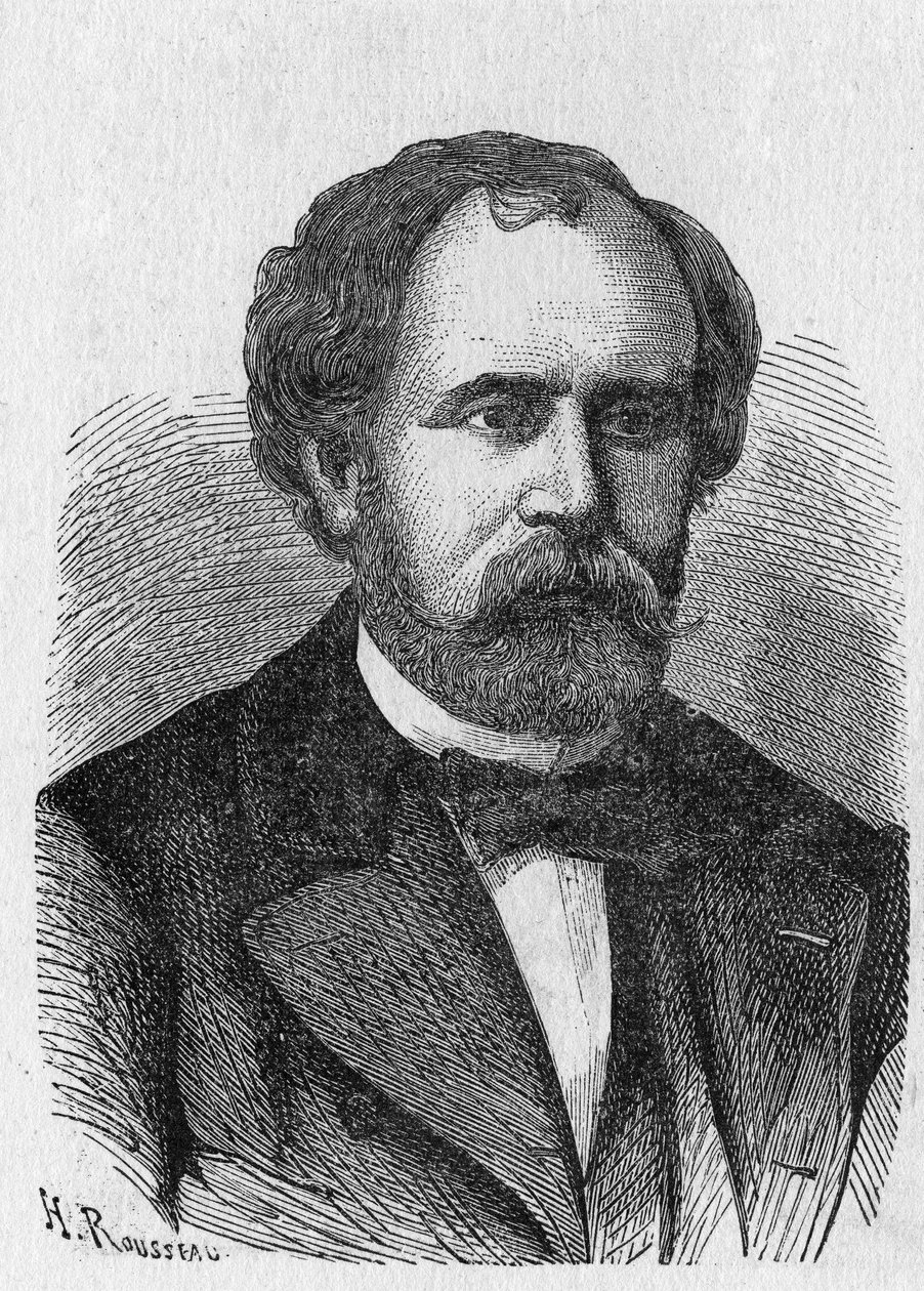 シャルル・ローランの肖像-「科学のアルバム、輝かしい科学者たち、偉大な発見」1896年所収。 作： フランス語学校
