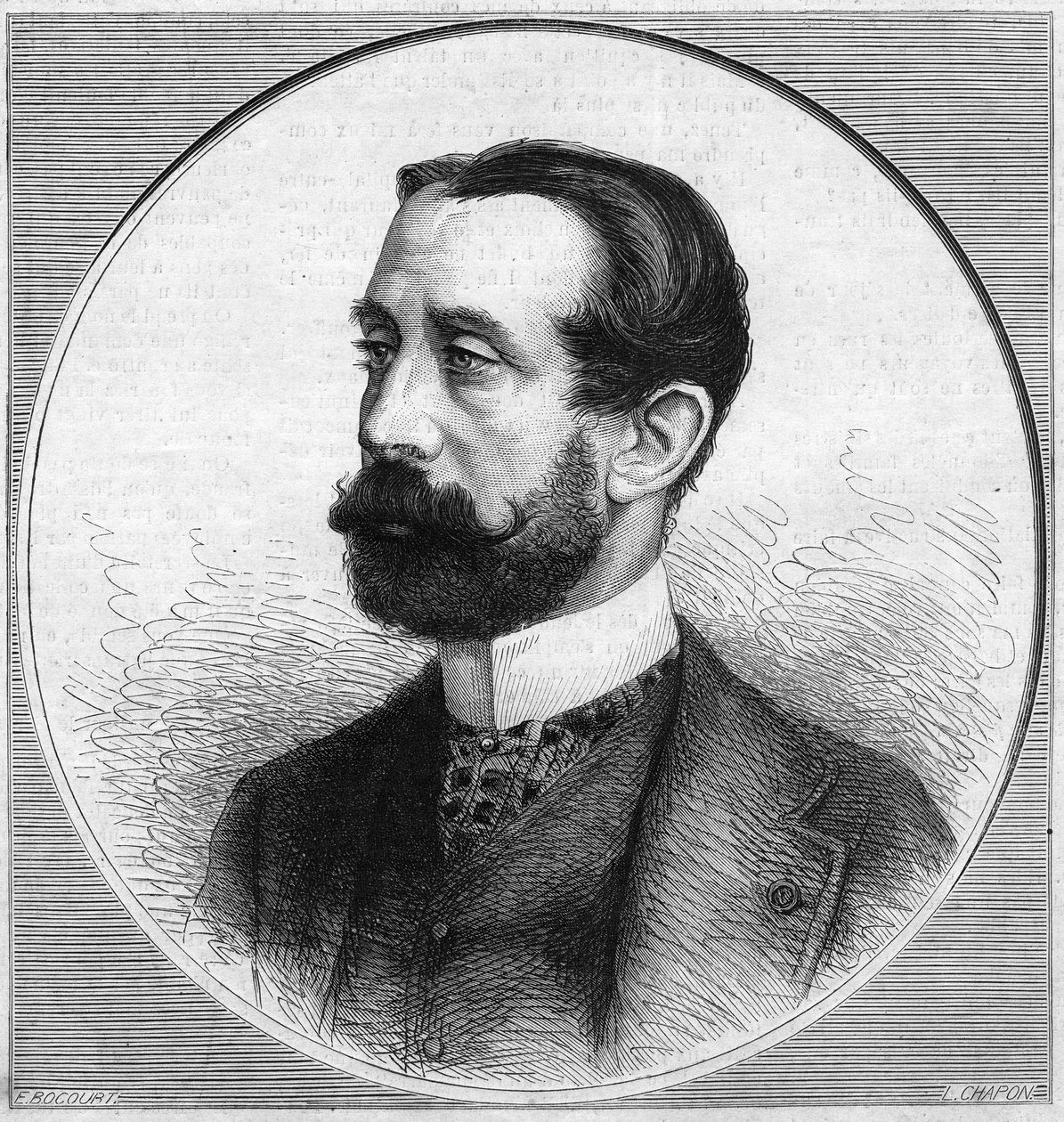 Charles Raymond La Croix de Chevrieres de Saint-Vallier（サン・ヴァリエ伯爵）の肖像。 作： フランス語学校