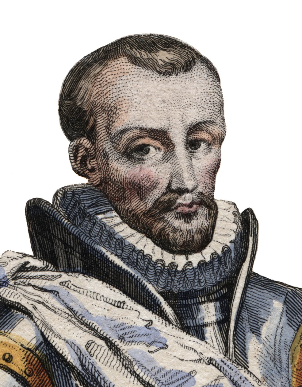 フランスの元帥、ブリサック伯爵（1505-1563）のシャルルドコッセの肖像。 作： フランス語学校