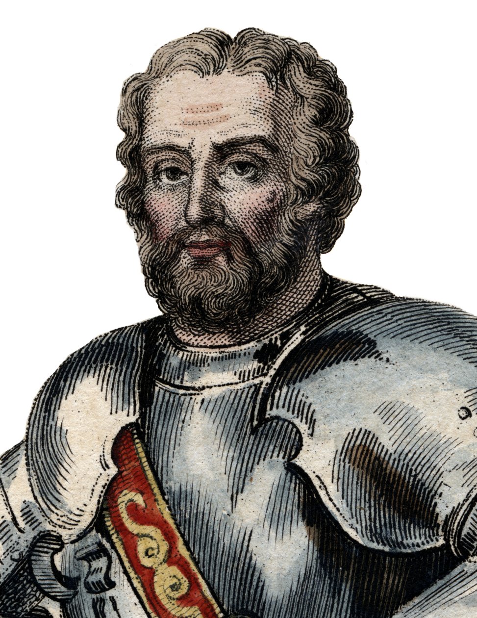 フランスの兵士、シュヴァリエドベヤード（1476-1524）の肖像画。 作： フランス語学校