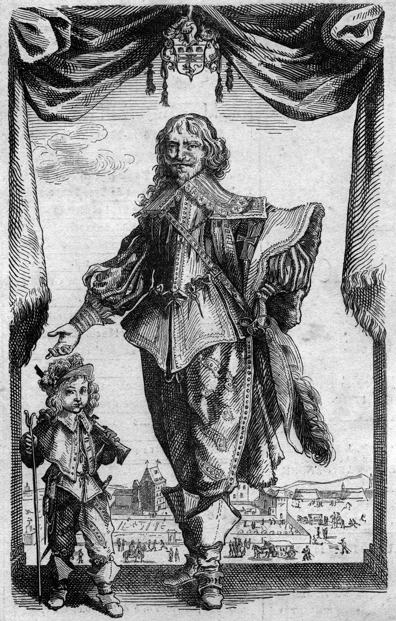 フランスの画家、クロード・ドゥルエ（1588-1660）の肖像。ジョルジュ・デュプレシ著「版画の歴史」より引用 作： フランス語学校