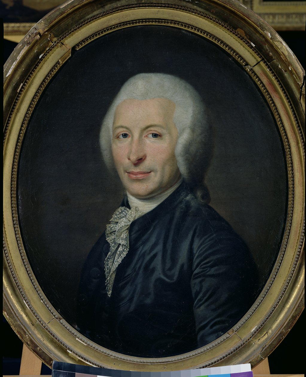 ジョセフ・イグナス・ギロタン博士の肖像 (1738-1814) (キャンバスに油彩) 作： フランス語学校