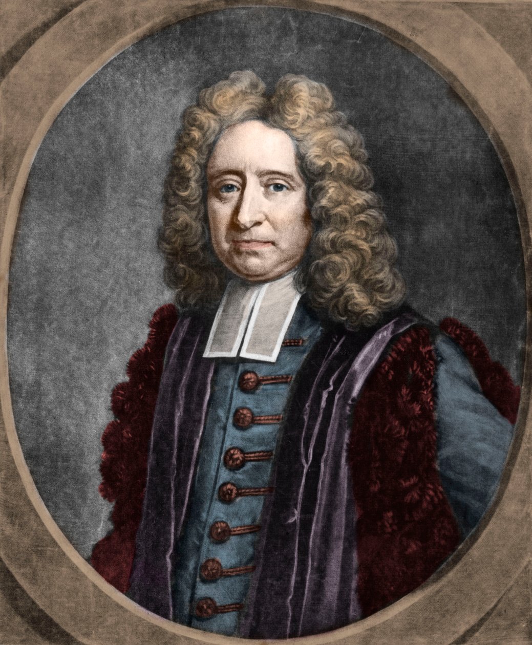 エドモンド・ハレーの肖像（1656-1742）イギリスの天文学者 作： フランス語学校