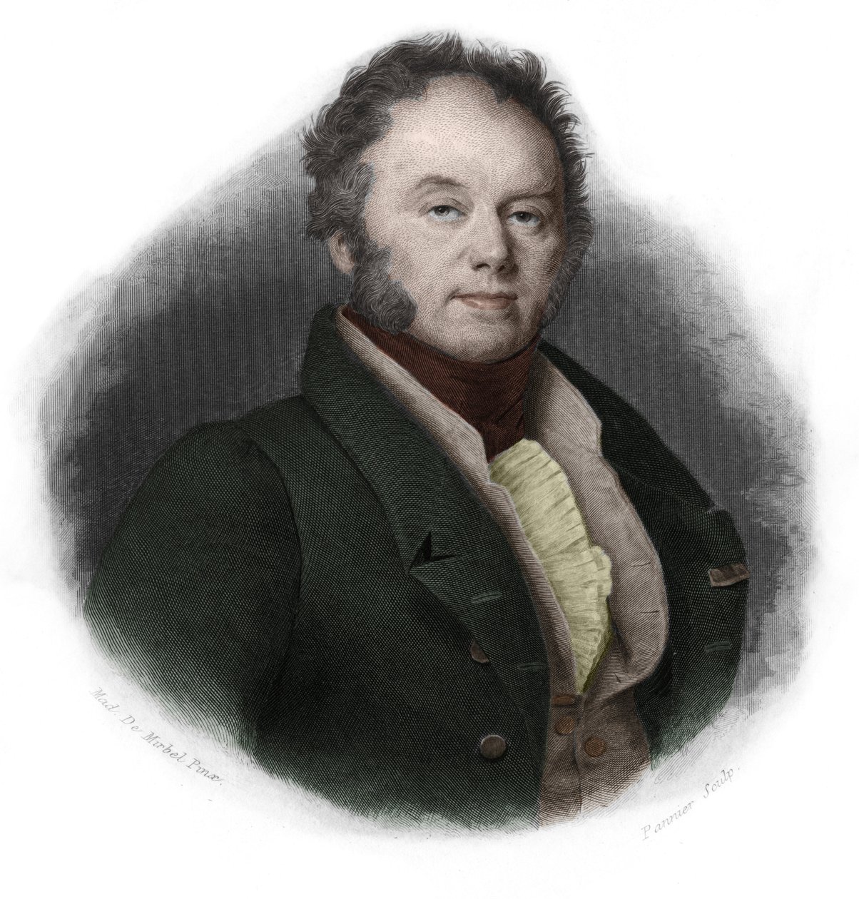 フランスの政治家、フィッツ＝ジェームズ（Fitz James）公爵エドゥアール（1776-1838）の肖像。ルイ・ド・コルメナン・ティモンの「LIBRE DES SPEAKERS」に掲載されています。1842.個人蔵。 作： フランス語学校