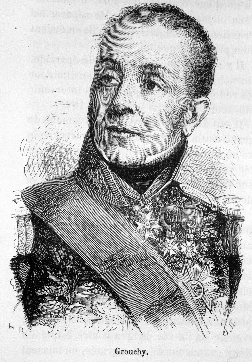 フランス元帥グルーチー侯爵エマニュエルの肖像（1766〜1847年） - アンリ・マルタン著「フランス史」より 作： フランス語学校
