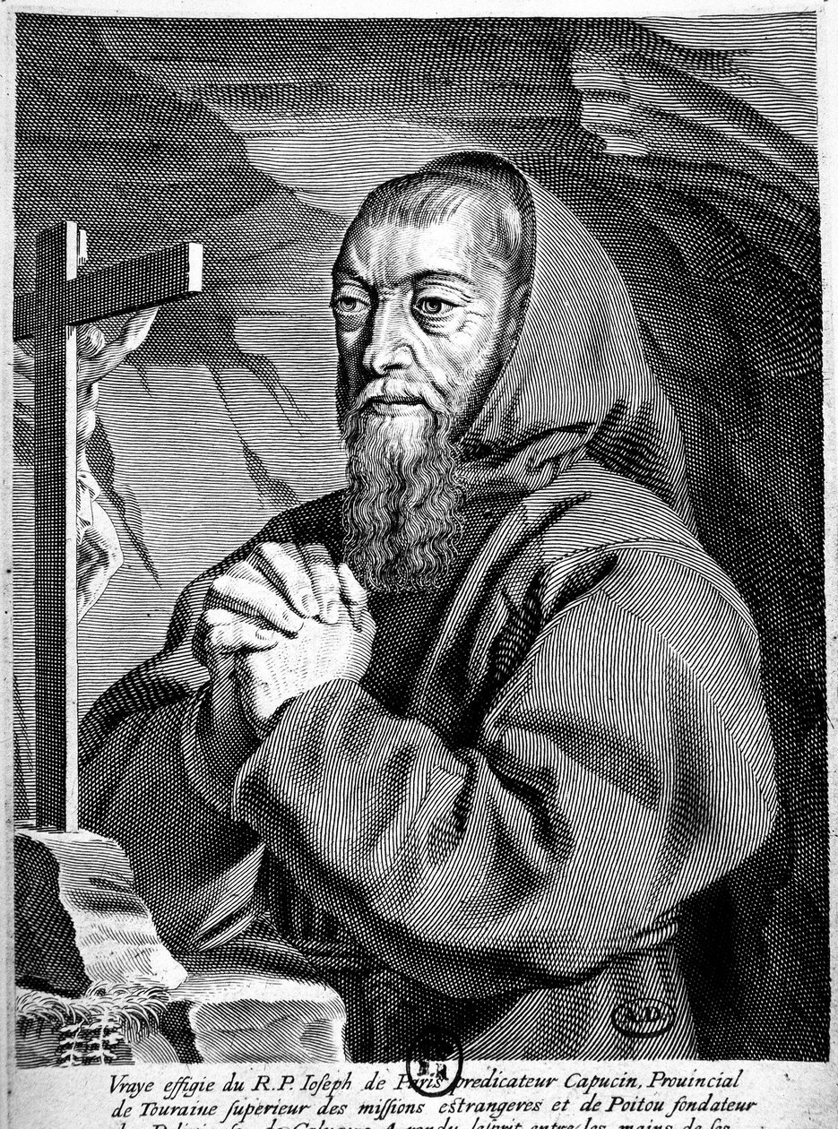 カプチン会の伝道師、ジョセフ神父（1577-1638）の肖像。 作： フランス語学校