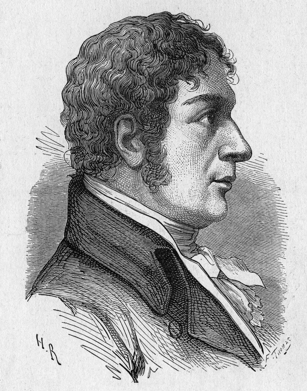 フランソワ（フランチェスコ）・ザンベッカリー（1756-1812）の肖像 - 1896年の「科学のアルバム、著名な学者、大発見」に掲載。 作： フランス語学校