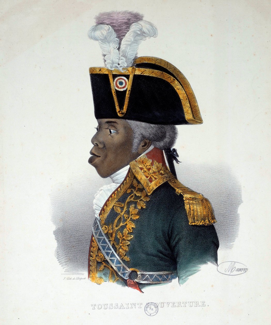 フランソワ・ドミニク・トゥーサン（Toussaint-Louverture）ditの肖像 作： フランス語学校