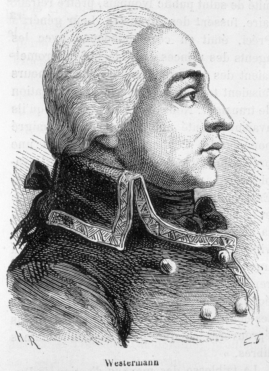 フランス軍総司令官フランソワ・ジョセフ・ウェスターマン（1751-1794）の肖像 - アンリ・マルタンの「L