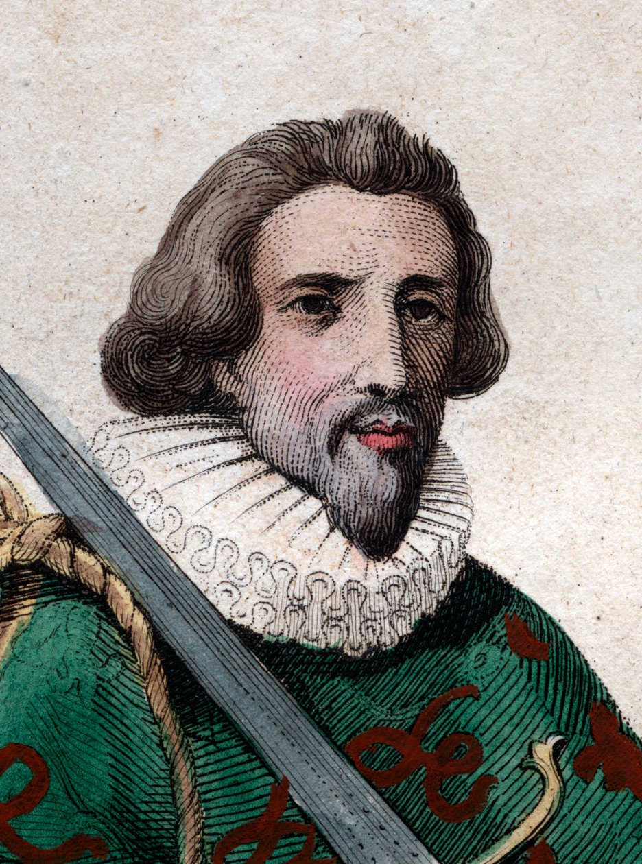 フランソワ・ド・ボン、レスディギエール公爵（1543-1626）、フランスの兵士、フランスの巡査の肖像。 作： フランス語学校
