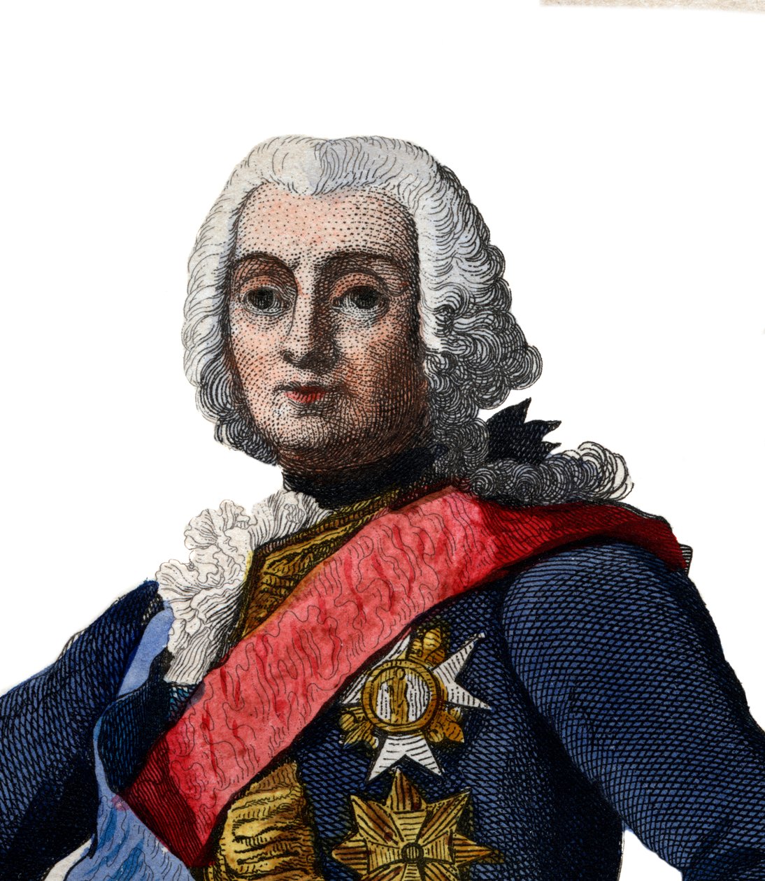 フランソワドシュベール（1695-1769）の肖像、フランスの将軍。 作： フランス語学校