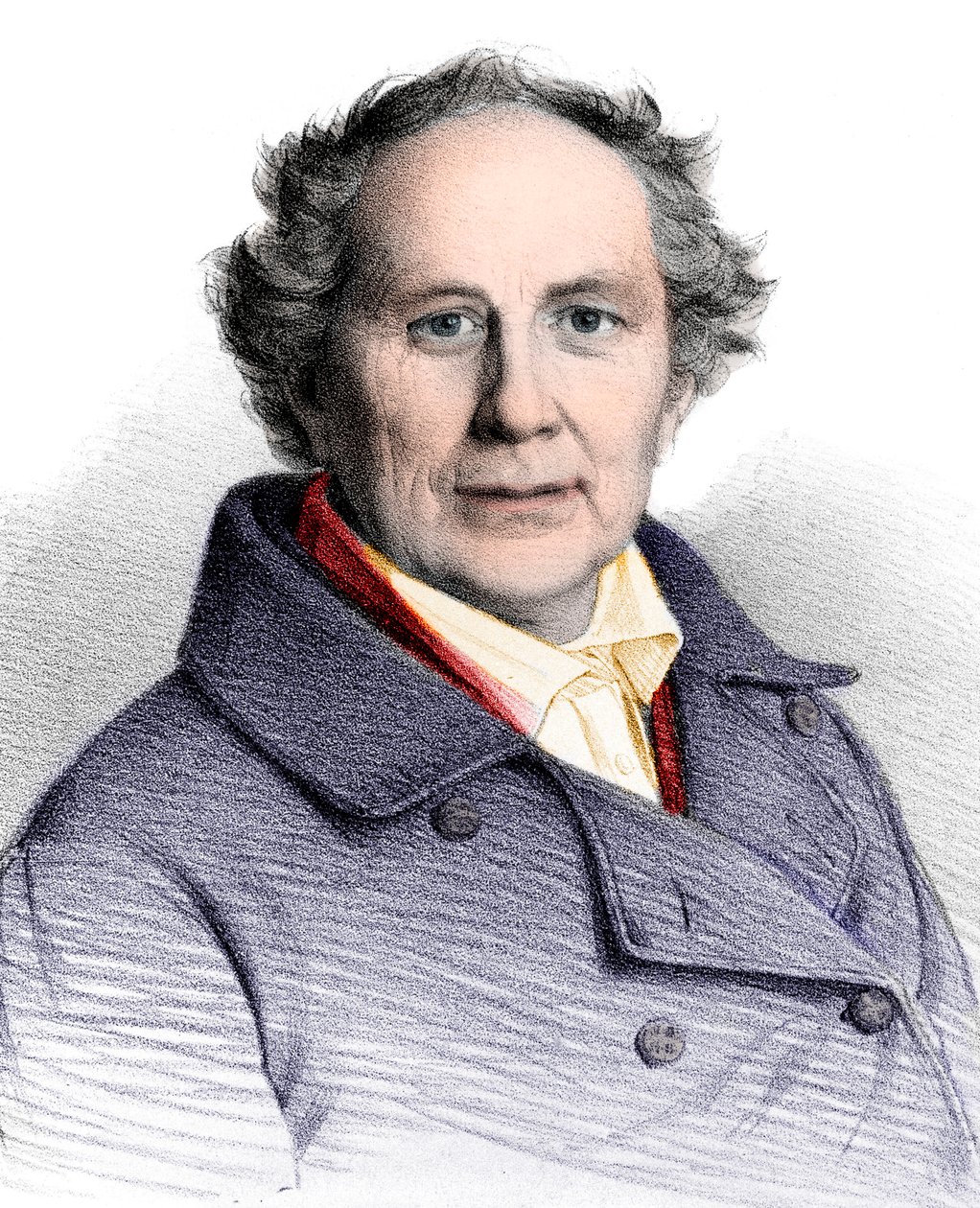 ドイツの天文学者、フリードリヒ・ヴィルヘルム・アウグスト・アルゲランダー（1799-1875）の肖像 作： フランス語学校