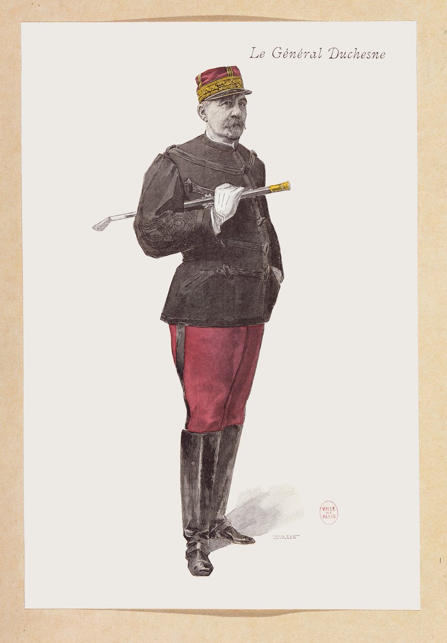 ジャック・デュシェンヌ将軍の肖像（1837-1918）（彫刻） 作： フランス語学校