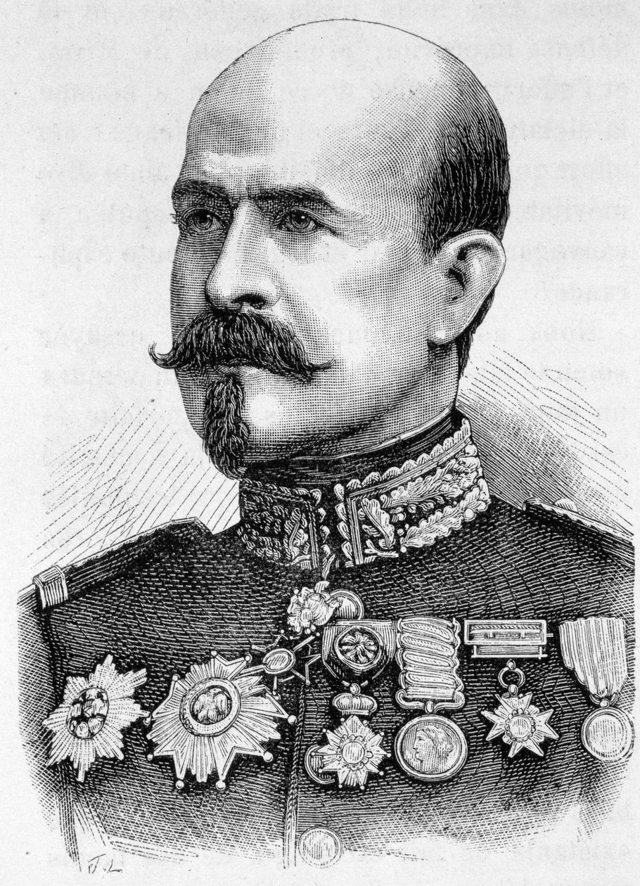 トロチュウ将軍（1815～1896年）の肖像 - アンリ・マルタン著「フランスの歴史」より 作： フランス語学校