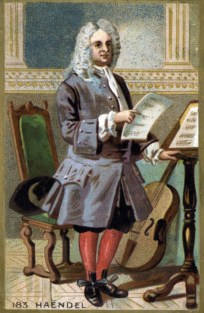 ジョージ・フリードリッヒ・ヘンデル（Georg Friedrich Handel）の肖像 作： フランス語学校