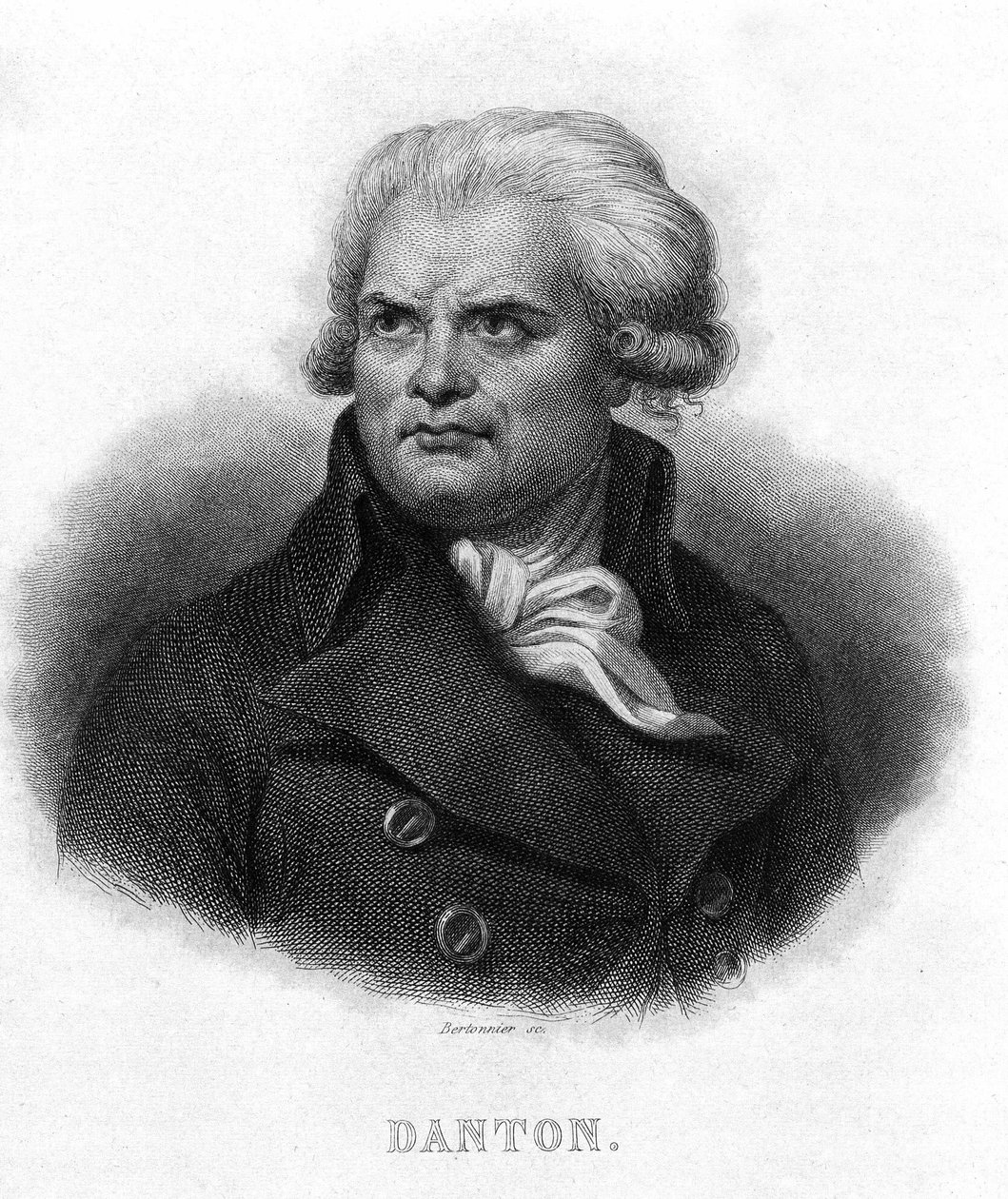 ジョルジュ・ジャック・ダントン（1759-1794）の肖像-ティエール作「フランス革命」にて19世紀 作： フランス語学校