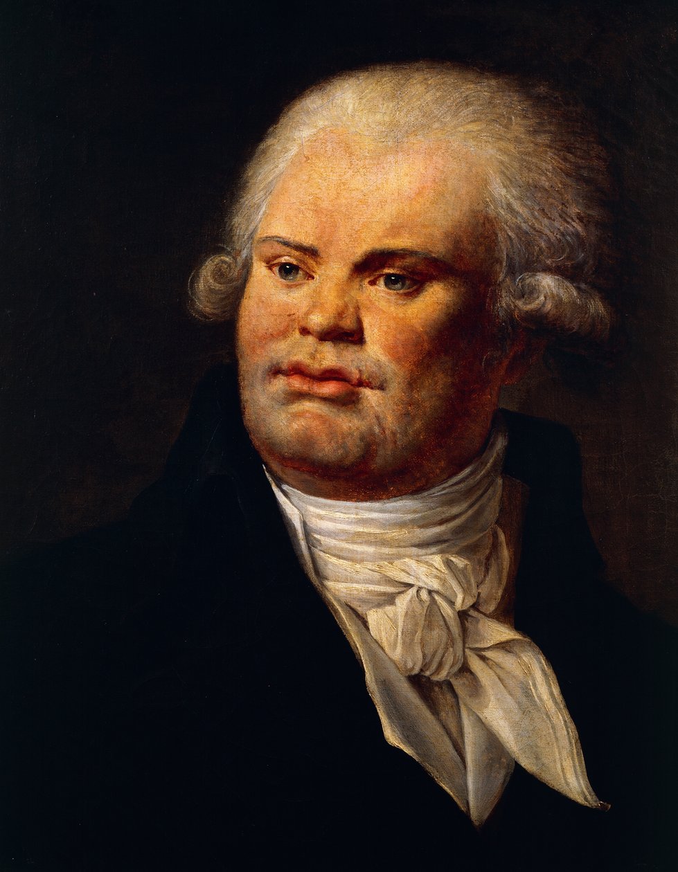 ジョルジュ・ダントンの肖像 (1759-94) (キャンバスに油彩) 作： フランス語学校