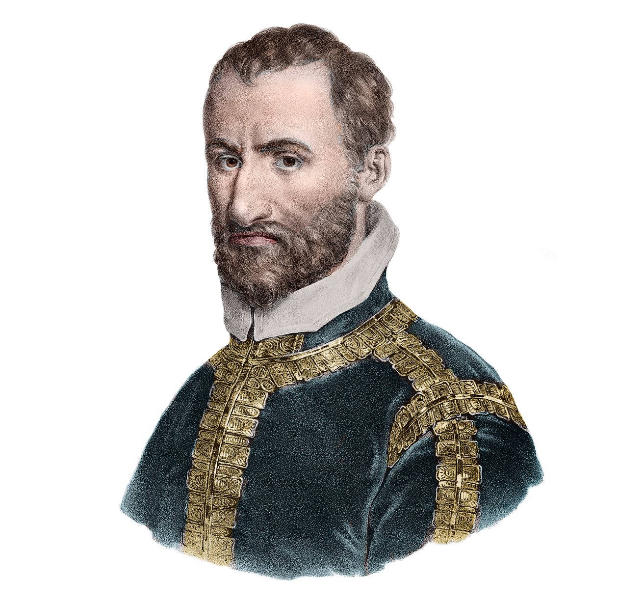 イタリアの作曲家、ジョバンニピエルルイジダパレストリーナ（1525-1594）の肖像。 作： フランス語学校