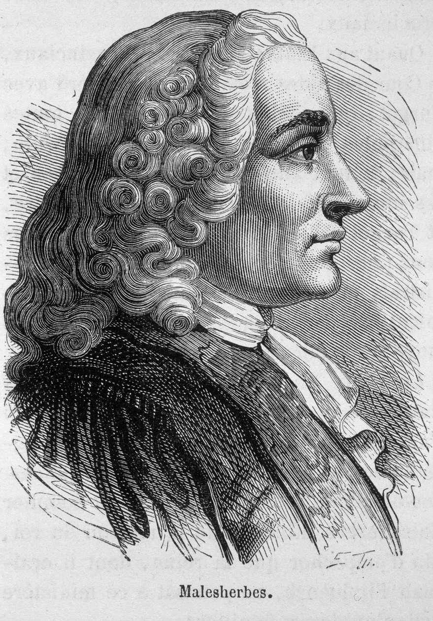 フランスの政治家Lamoignon de Malesherbes（1721-1794）によるGuillaume Chretien（ギョーム・シュレティアン）の肖像-Henri Martinの「フランス史」に掲載されています。 作： フランス語学校
