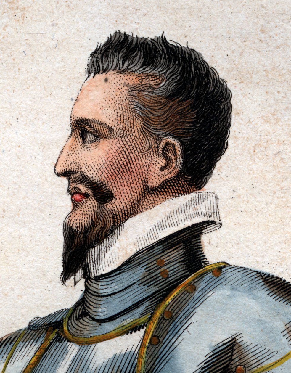 ヘンリー1世の肖像、ギーズ公（1550-1588）が傷跡を呼んだ。 作： フランス語学校