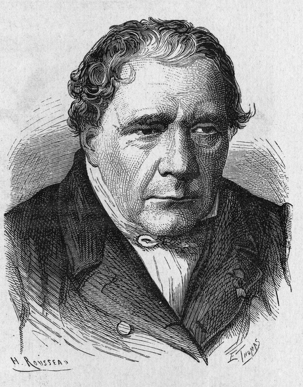 フランスの物理学者・天文学者であるジャック・バビネ（1794 - 1872）のポートレート（1896年の "Album de la Science; illustrious scientists; Great discoveries "所収 作： フランス語学校