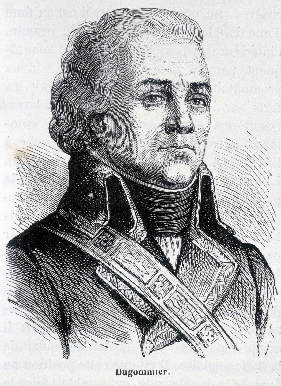 フランスの将軍ジャック・フランソワ・コキーユ・ディット・デュゴミエ（1738～1794年）の肖像 - アンリ・マルタン著「フランス史」より 作： フランス語学校
