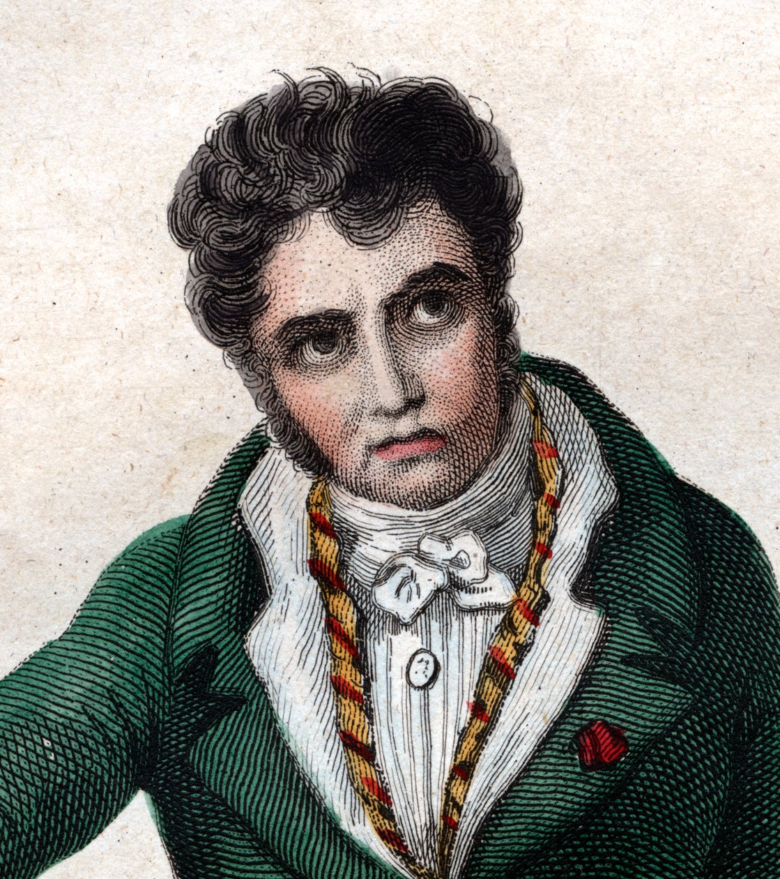 フランスの画家、ジャックルイデイビッド（1748〜1825年）の肖像。 作： フランス語学校