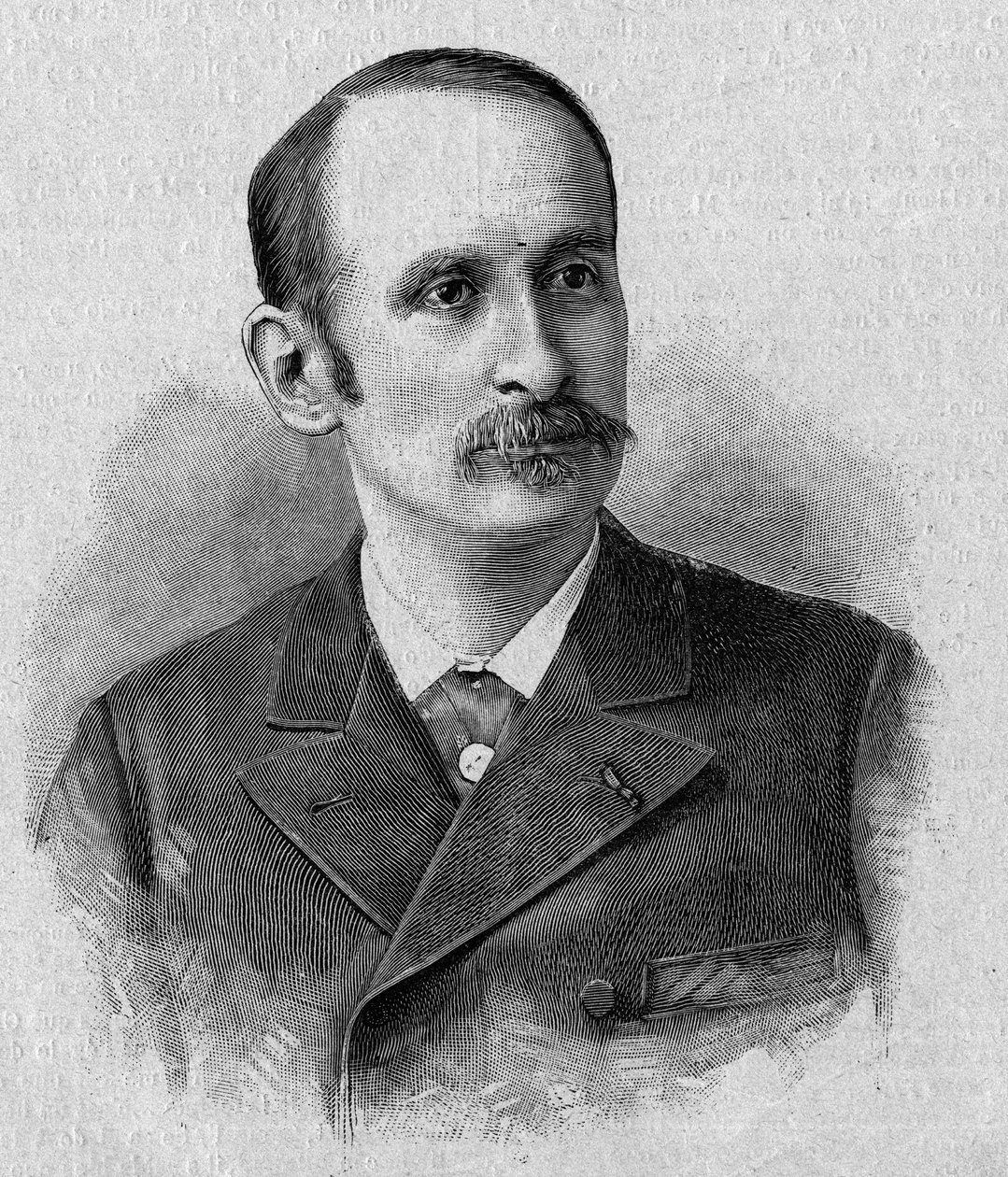 ジャック・マリー・ユージン・ゴデフロイ＝カヴァイニャック（Godefroy de Cavaignac, Godefroy Cavaignac）（1853-1905）の肖像。1895年11月14日の「La gazette du dimanche」に掲載されたエングレーヴィング。 作： フランス語学校