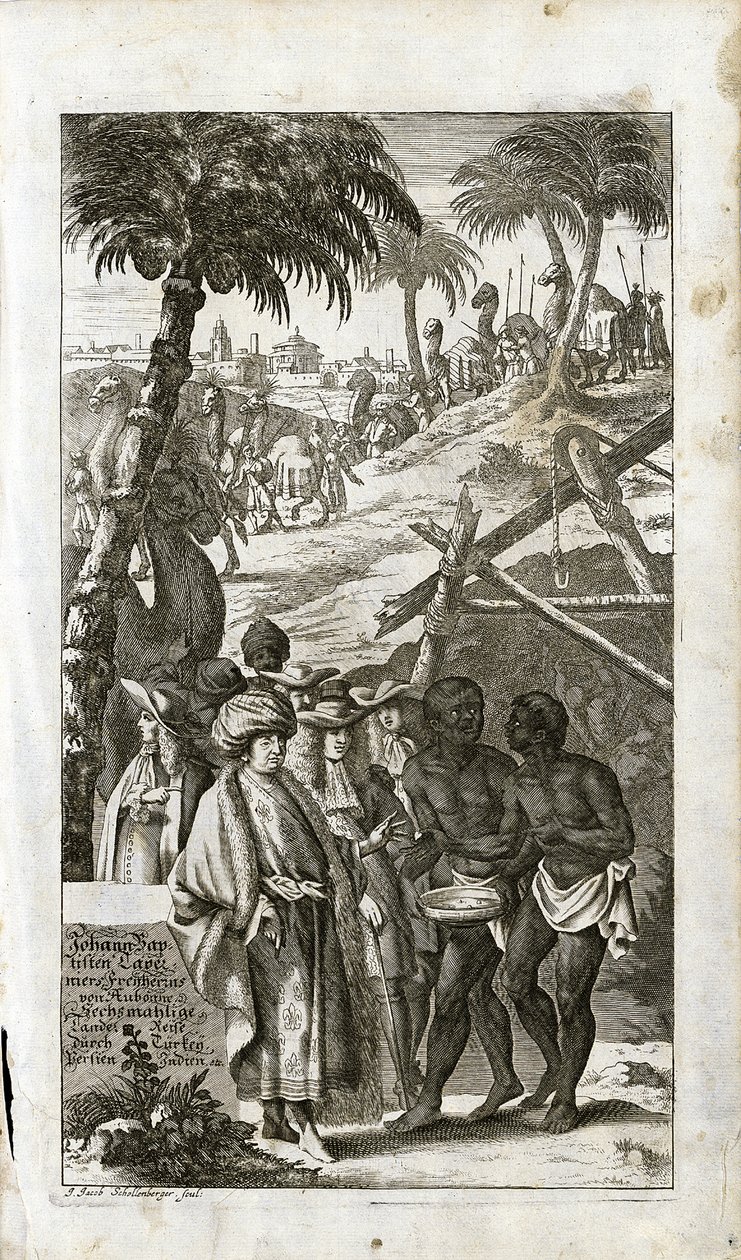 東洋風の衣装を着たジャン＝バティスト・タヴェルニエ（1605-1689）の肖像 作： フランス語学校