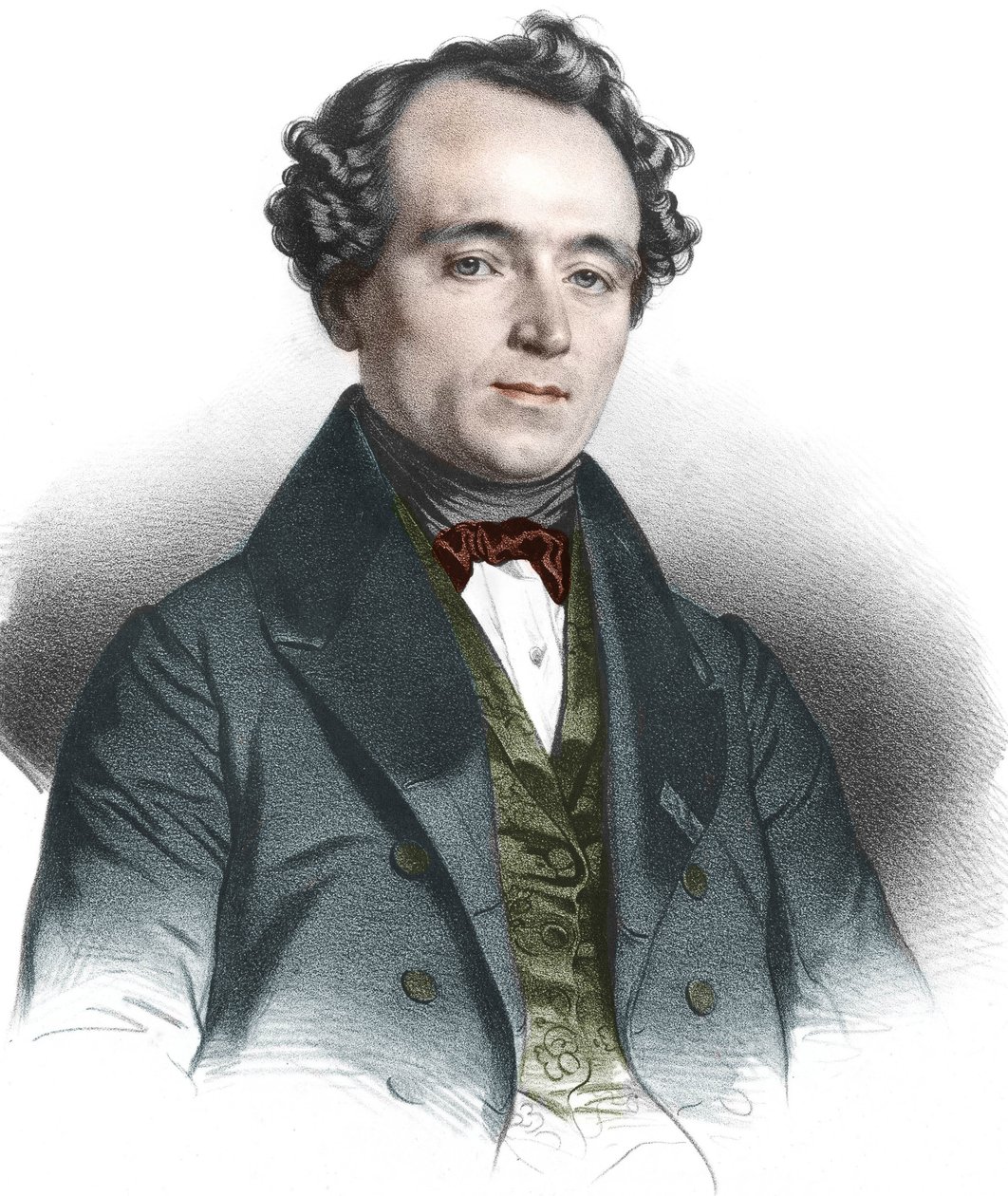 ジャン・バティスト(Jean-Baptiste) アンドレ・デュマ(1800-1884) フランスの化学者の肖像。 作： フランス語学校