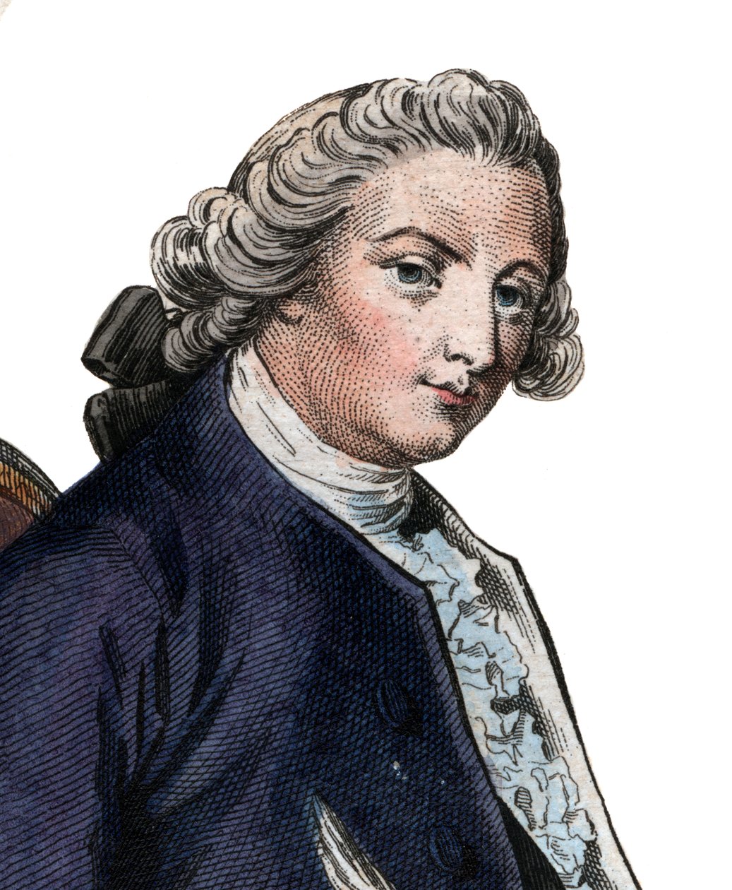 フランスの詩人であり劇作家でもあるジャンバティストルイグレッセ（1709-1777）の肖像。 作： フランス語学校