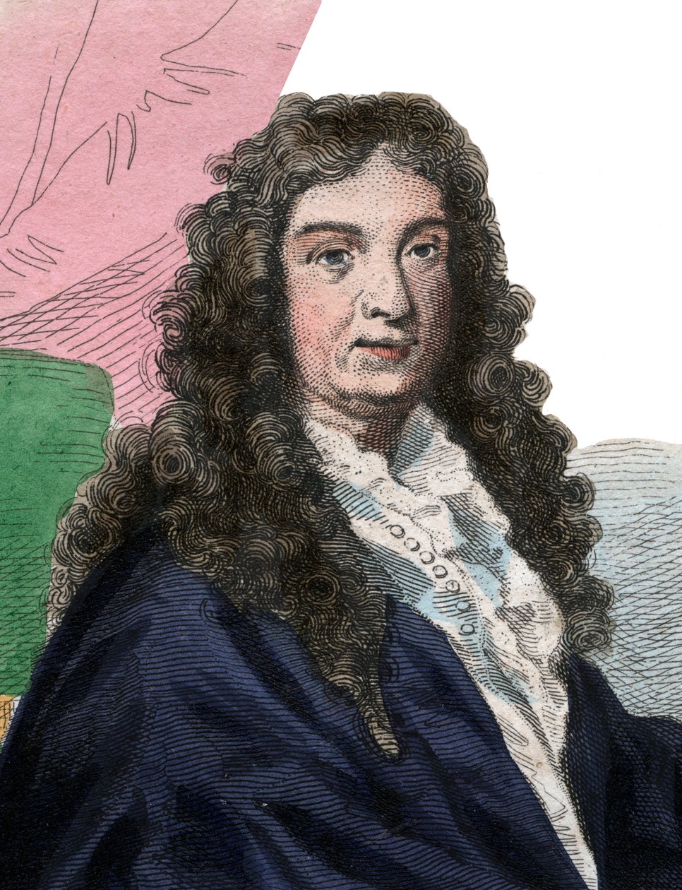 フランスの作曲家、ジャンバティストルリー（1632〜1687）の肖像。 作： フランス語学校