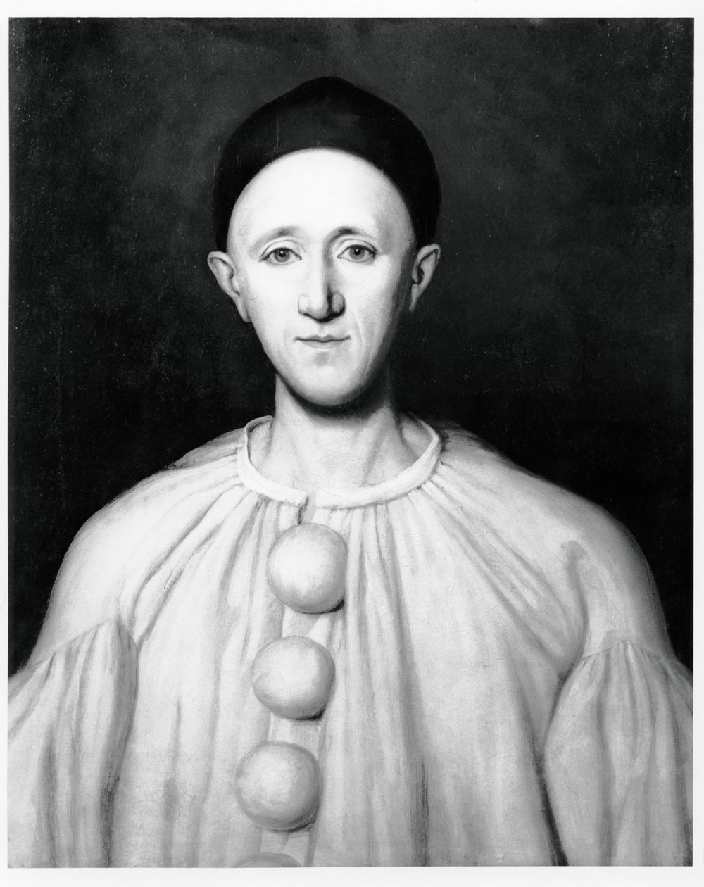 ピエロとしてのジャン・チャールズ・デブロー（1829-73）の肖像 作： フランス語学校