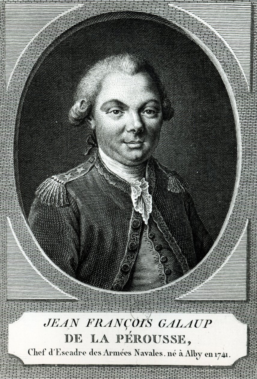 Jean Francois Galaup de la Perouse（1741-88）の肖像 作： フランス語学校