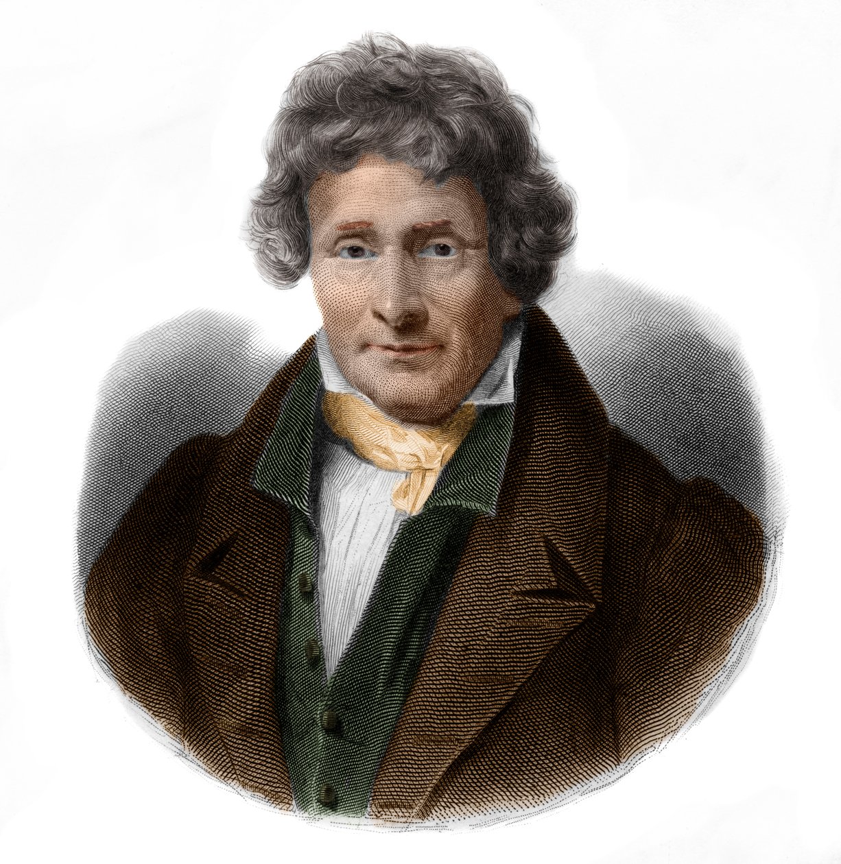 ジャン・フランソワ・ル・ブルトン（1762-1838）の画家および物理学者の肖像。 作： フランス語学校