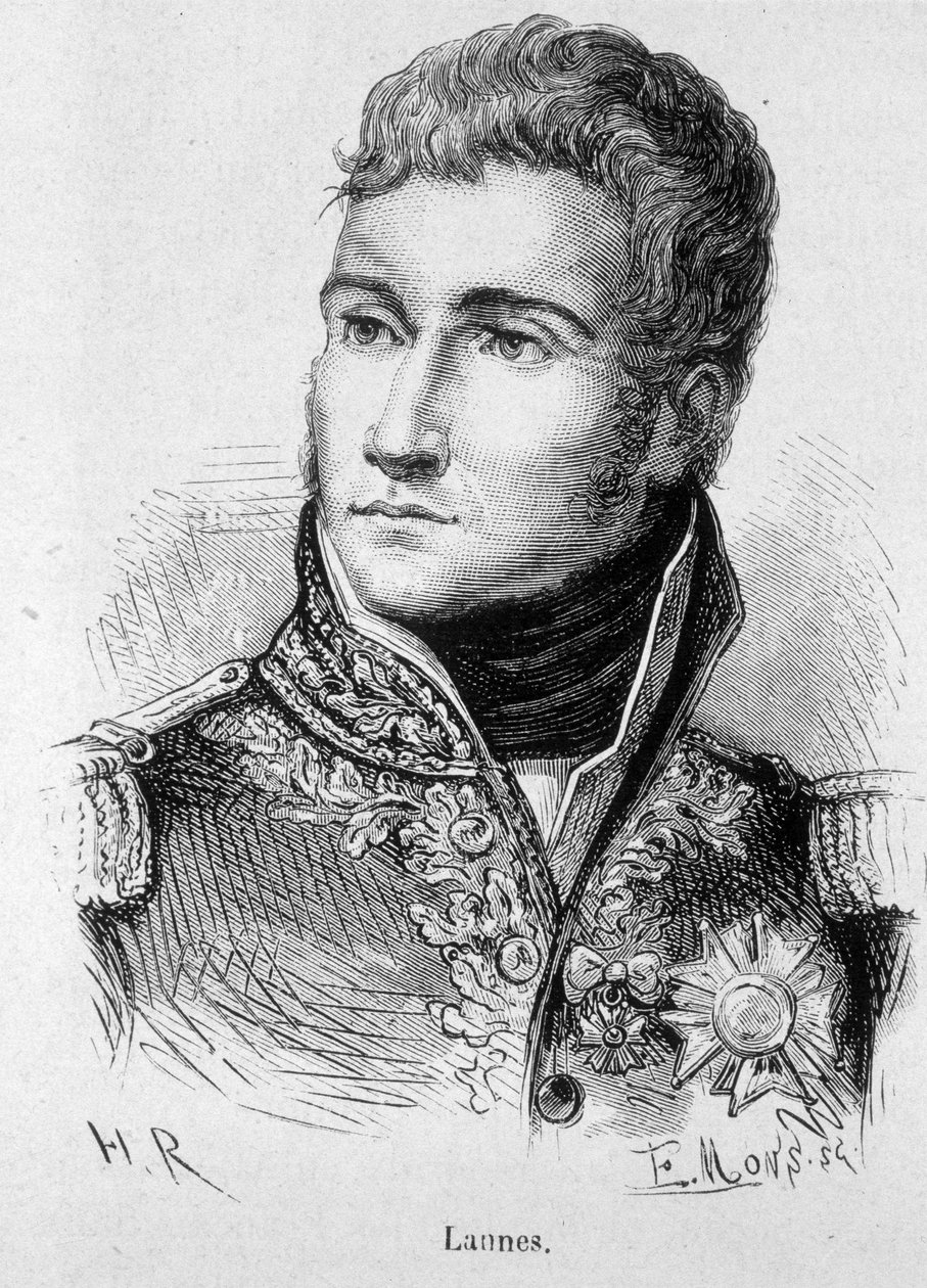 フランス元帥モンテベロ公爵ジャン・ランヌの肖像（1769年～1809年） - アンリ・マルタン著「フランス史」より 作： フランス語学校