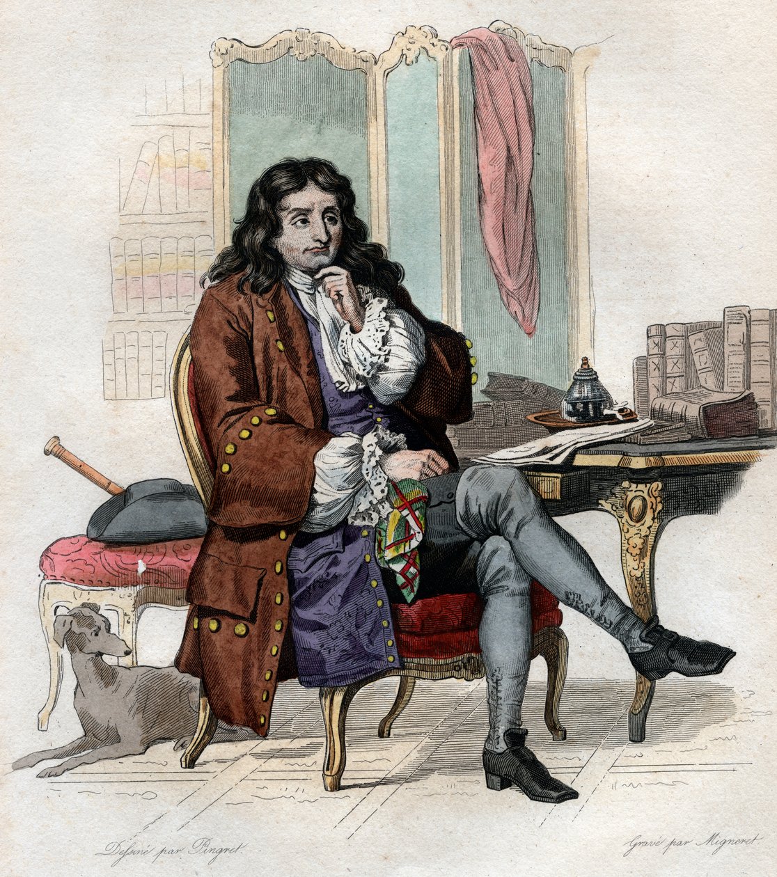 狼と子羊。ジャン・ド・ラ・フォンテーヌ（1621-1695）の寓話の