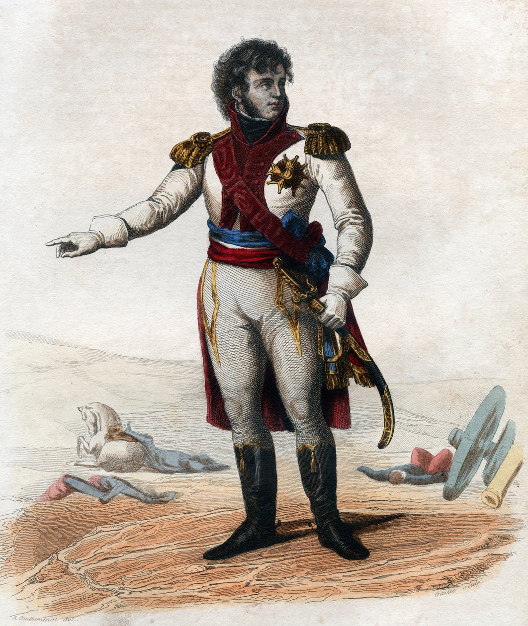 Joachim Murat（1767-1815）、フランス元帥、大提督の肖像。 作： フランス語学校