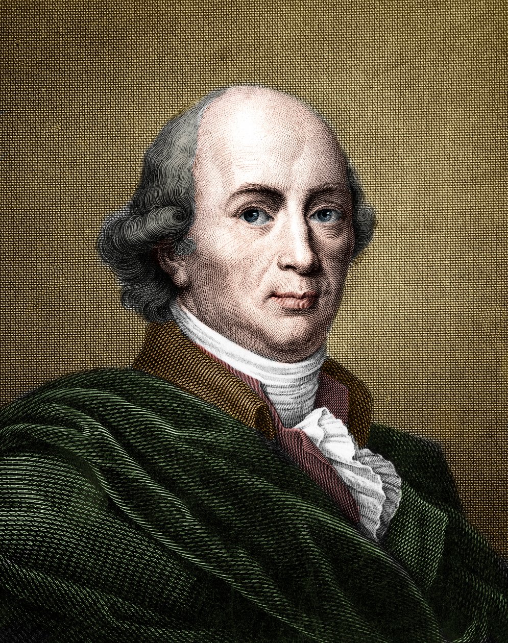 ヨハン・ゴットフリート・ヘルダー（1744-1803）の肖像ドイツの哲学者および作家。 （後の着色） 作： フランス語学校